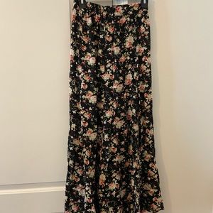 Floral maxi skirt